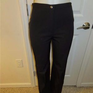 MOSCHINO CHEAP & CHIC BLACK PANTS W/ANKLE ZIP SZ 8